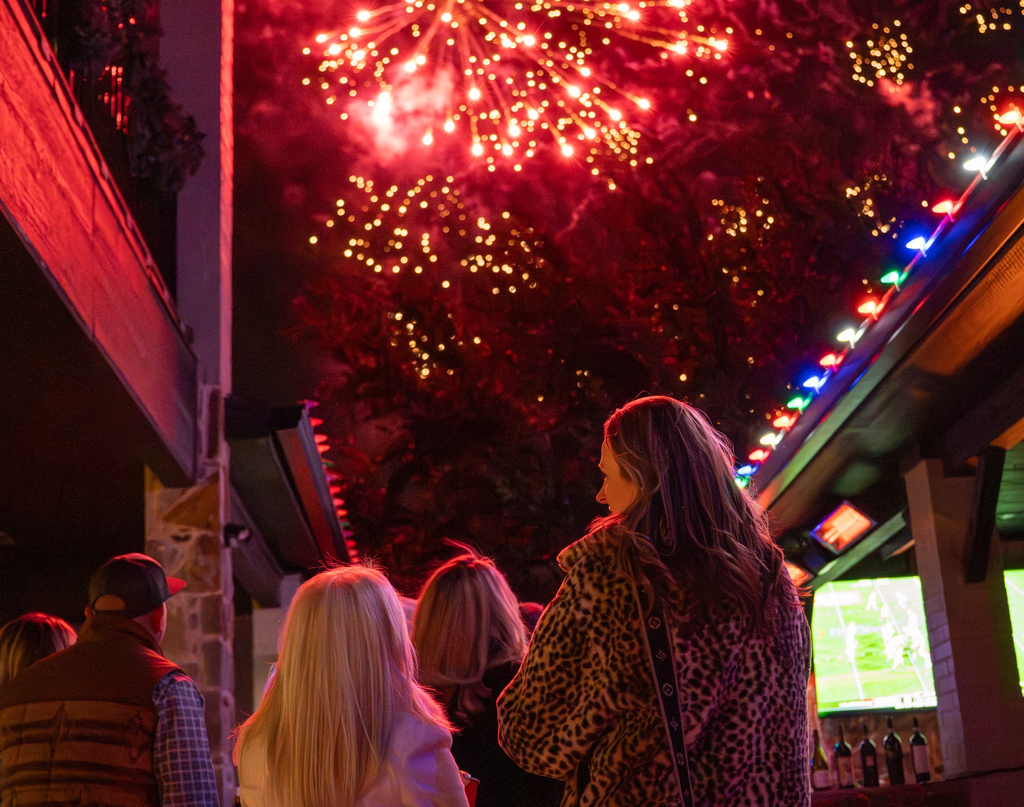 Event photo with lights